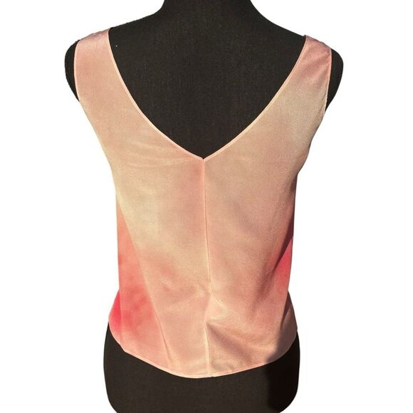 Silk Shell Tank Top Pink Size 36 Small - Picture 2 of 5